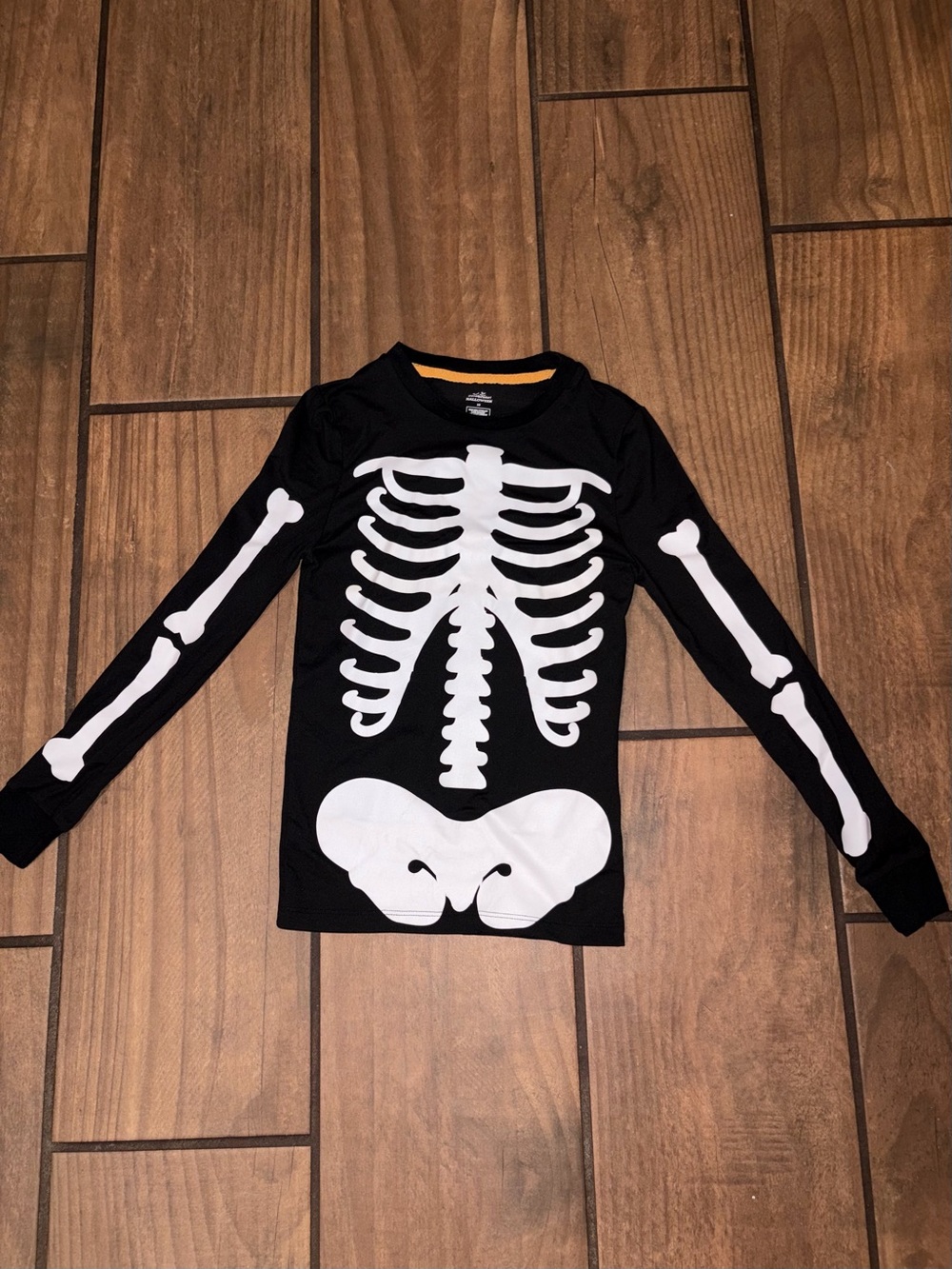 Kids Black Skeleton Long-Sleeve Shirt - Brand Unspecified